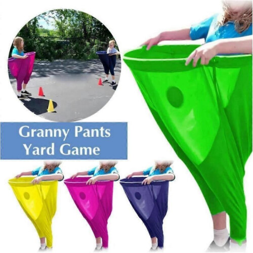 (Blue) Granny Pants Party Rush Yard Game! - The Ultimate Backyard Party Game! 1