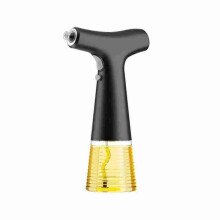 (Black) 2-in-1 Electric Oil Sprayer Dispenser Automatic Olive Oil Misting Spray Stream