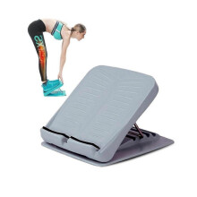 (Gray) Saludea Flex Board, Adjustable Portable Slant Board, Calf Stretcher Slant Board