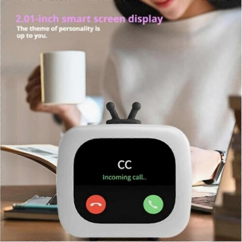 Portable Bluetooth Speaker with Touch Screen,Small Wireless Stereo Smart Speaker 2