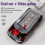 (White) Racing Car Breakthrough Adventure Handheld Game Machine Simulation Driving 4