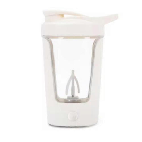 (White) Visp Elixir Mixer Bottle Pro Original With a Wisp, 15oz Rechargeable Shaker Cups