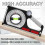 (Highly magnetic,Orange)Emboadlie Portable Mechanical Inclinometer, Scale Rotary Pitch Finder with Level 4