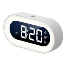 (As show, One size) Small Colorful Led Digital Alarm Clock With Snooze, Simple To Operate, Full Range Brightne