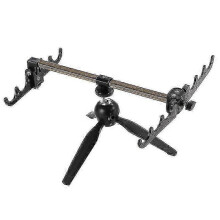 (As show, One size) Fishing Rack Aluminum Folding Fishing Rod Holder Fishing Accessories