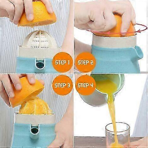 (As show, One size) Manual Citrus Juicer 450ml Dual Purpose 2