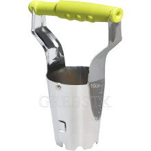 (As show, One size) Stainless Steel Gardening Bulb Transplant Tool With Depth Mark And Soil Release Handle For Planting Bulbs