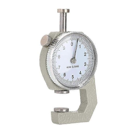 (As show, One size) Round Dial Thickness Gauge - 0-10mm Measuring Tool