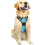 (As show, One size) No Pull Dog Harness - Adjustable Pet Vest with 2 Leash Clips Reflective and Easy Control Handle 1