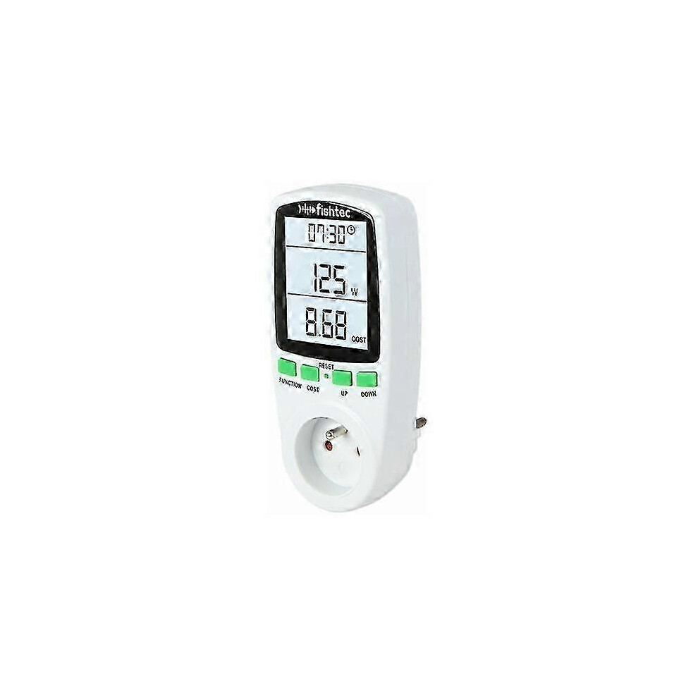 (As Show, One Size) Digital Wattmeter Socket With Power Consumption Display (3680W) And Overload Protection 4631898225006