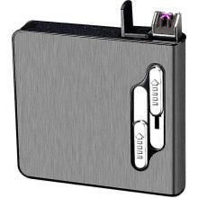 (As show, One size) 2024, Cigarette Case With Lighter,accommodate 20 Cigarettes