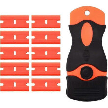 (As show, One size) Glass Scraper Plastic Knife - Labels and Stickers Removal Tool