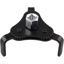 (As show, One size) 3 Jaw Oil Filter Wrench - Adjustable Claw Wrench Tool with 2/1 to 3/8 inch Adapter