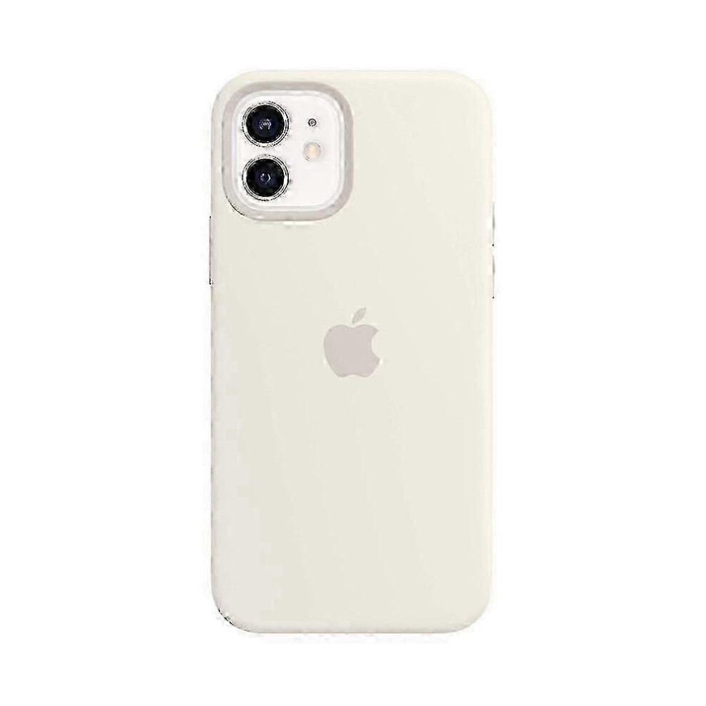 (As show, One size) Iphone 12, 12 Pro Apple Silicone White Magsafe Protective Case-image-OPC-PHKMTKM-NEW