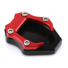 (Silver, One size) 2018 Kawasaki Ninja400 Motorcycle Non-Slip Parking Bracket Pad Foot Pad Monopod Support Plate Pad