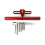 (Red, One size) Motorcycle Modification Universal Pressure Code Extension Bar Aluminum Alloy Extension Bracket Adjustable Multi-Function Extension Bar 2