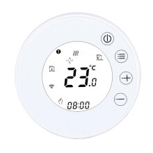 (As show, One size) Smart WiFi Thermostat, floor heating, wall mounted stove, full screen display control switch BaoPeng