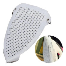 (As show, One size) Iron Sole Protective Textile Sole Ironing Shoe Non-stick Soleplate Anti-shine Sole For Iron Ironing Station Teflon Iron Cover(1 Piece,white)