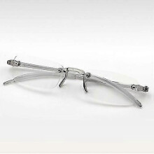 (2, One size) Fornnerg Men Women Lightweight Clear Rimless Resin Reading Glasses +1.00 To +4.00