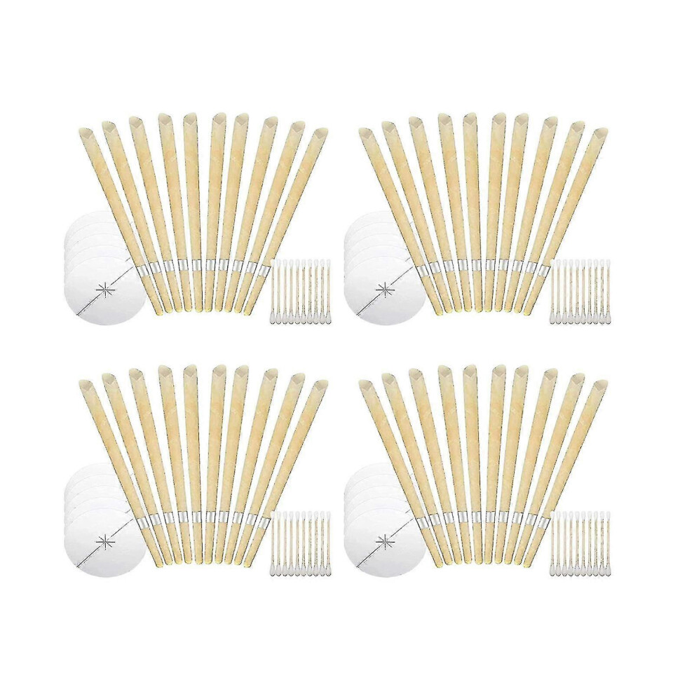 Kikidex (As Show, One Size) 40 Pack Beeswax Ear Candles Wax Removal, 9 Inches Natural Ear Wax Candles For Ear Candling Wax Removal, Ear Candling Candles For E