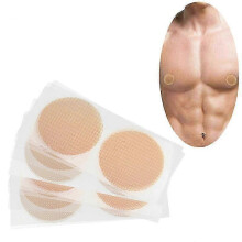 (As show, One size) 50 Pairs Men Nipple Cover Nipple Guards Kit Disposable Self-adhesive Nipple Stickers For Men