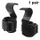 (As show, One size) Weightlifting Wrist Hook Strap for Grip Support Gloves (2-Pack, Black) 1