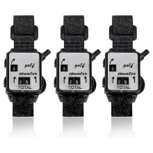 (As show, One size) Golf Score Counter, With One Touch Reset Golf Count Scorer(3pcs, black)
