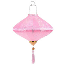 (Pink, One size) Vietnamese Lantern Festival Lantern Decorative Lantern Oriental Lantern Hanging Lantern
