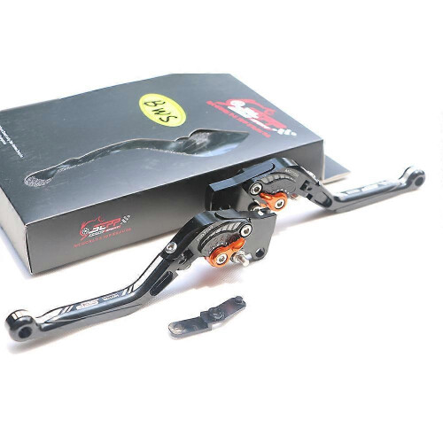 (Red, One size) Fixed Bwsx125 Scooter Modified Horn Brake Lever Retractable Folding Adjustable Brake Lever 2