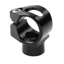 (Gold, One size) Motorcycle Modification Universal Parts Damper Clamp Code 25Mm Diameter Titanium Ruler Universal Fixing Clip Mt09 Model