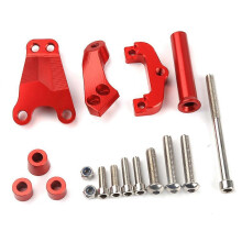 (Blue, One size) Kawasaki Kawasaki Er6n Motorcycle Damping Bracket Cnc Aluminum Alloy Direction Stabilizer Titanium Size Bracket