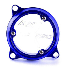 (Blue, One size) Guangyang Ak550 Motorcycle 2017 Transparent Cover Kymco Cnc Aluminum Alloy Small Tooth Cover Front Chain Cover 2018