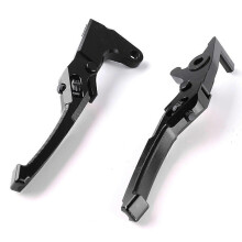 (Gold, One size) Applicable To Yamaha Aerox155 Motorcycle Brake Lever 3D Adjustable Hand Pull Rod Handbrake Horn Nvx