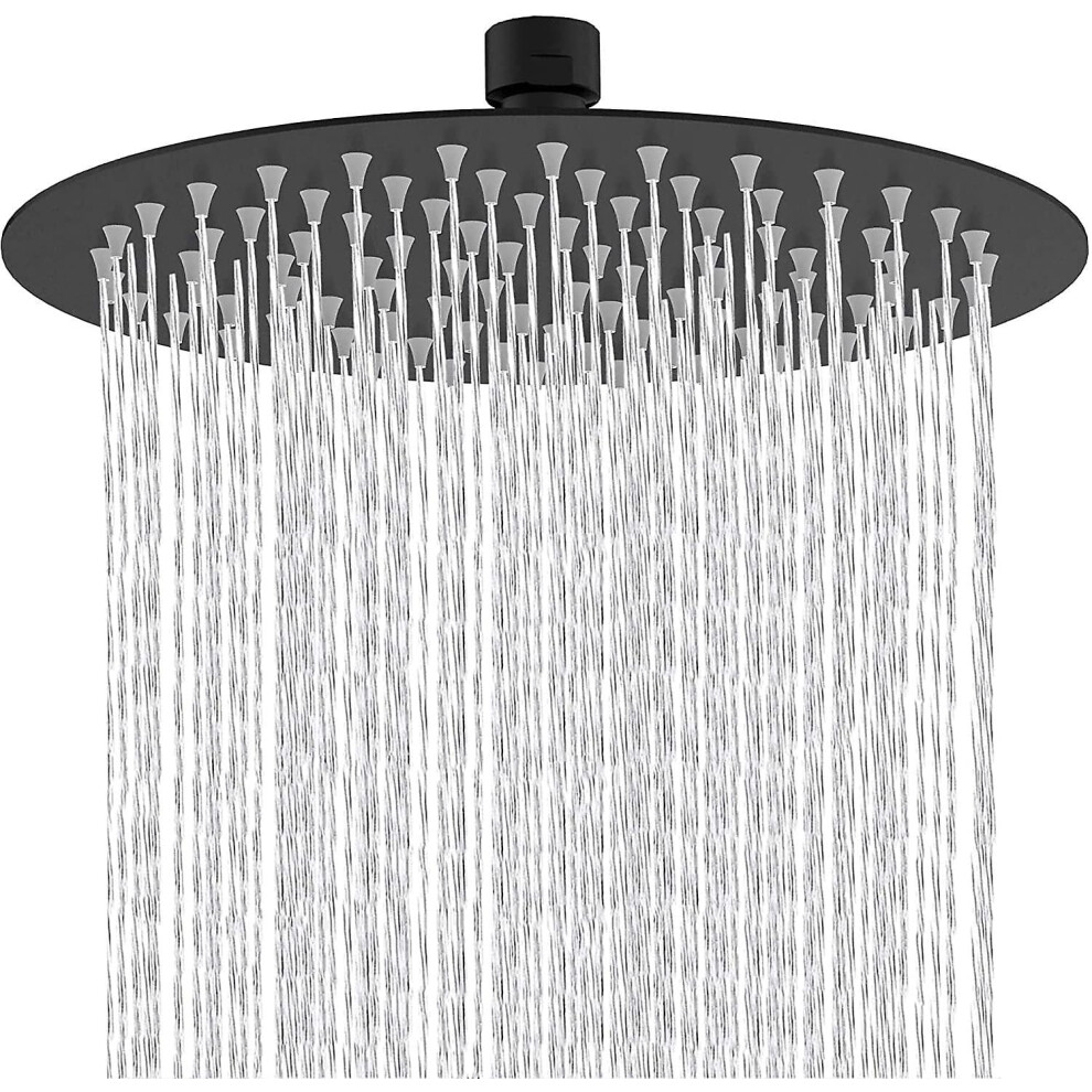 10 Inch Round Shower Head Fixed Shower Head 304 Stainless Steel Black 360 Rotatable Powerful High Pressure Spray Spray Bathroom Bathroom Fixed Shower-image-OPC-PHKMZNJ-NEW