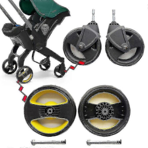 (As show, One size) Stroller Wheels Front Or Back Wheels Babies Stroller Accessories Universal 1