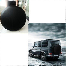 (As show, One size) Black Car Tire Cover - Spare Tire Cover - 15 inch -70-74cm