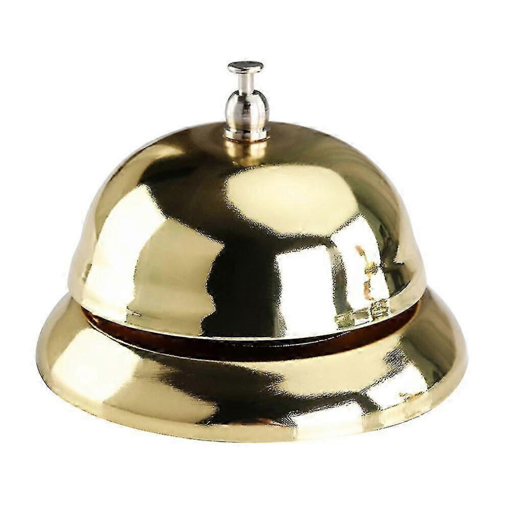 (As Show, One Size) Doorbell Chime Customer Service Bell Golden Service Bell Customer Bell Gold Service Bell Big Call Bells 4631898283587