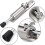 (As show, One size) Kick base stainless steel lower door lock bracket spring loaded adjustable 4
