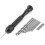 (As show, One size) Black Spindle Precision Hand Drill Bit with 25pcs High-Speed Steel Twist Drill Bits 1