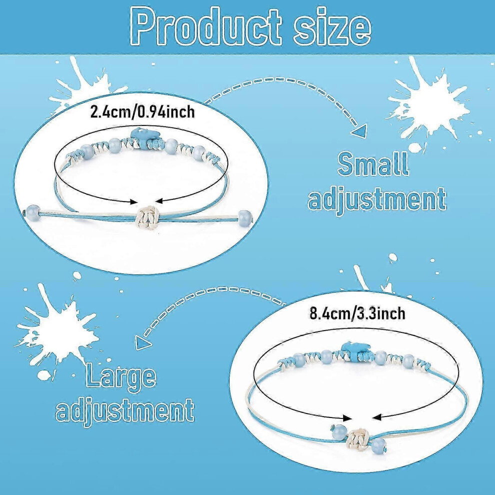 (As show, One size) Colorful Dinosaur Matching Bracelets - Set of 4 for Women Girls-image-OPC-PHKN5S2-NEW