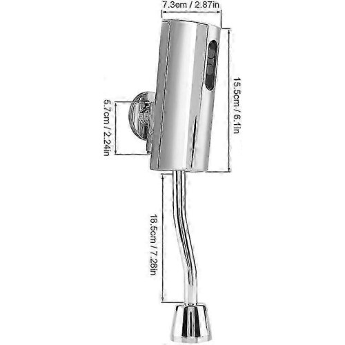 (As show, One size) Automatic Urinal Flush Valve Wall Mount Sensor Smart Touchless Urinal Flush Valve For Bathroom Water Saving Car Urinal Flush Kit 1
