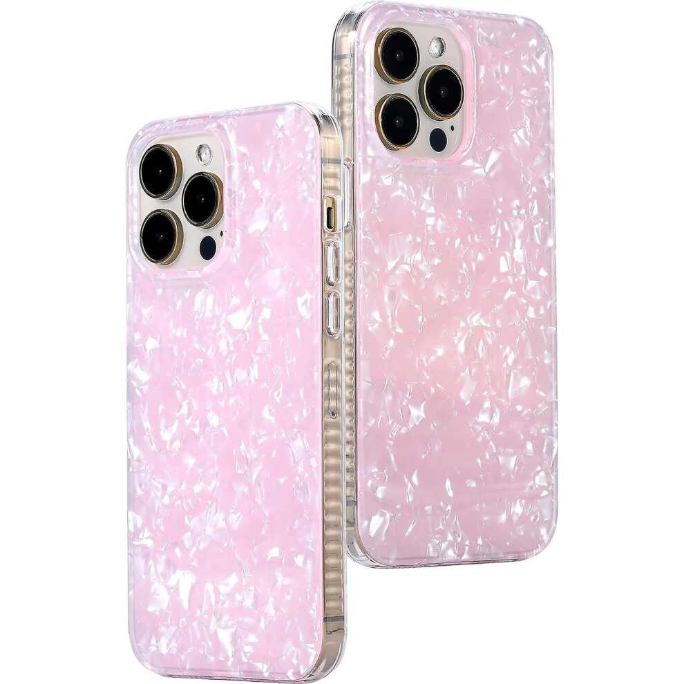 (As Show, One Size) For Iphone 15 Pro Max - Translucent Pearl Tort Phone Case For Women - Just In Case Series White 4632131073217