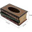 (As show, One size) Classic Wooden Rectangular Tissue Box - Retro Style for Various Rooms 2
