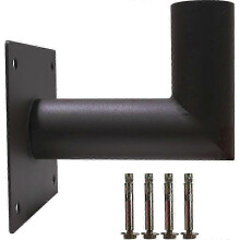 (As show, One size) 90 Degree Wall Mount Bracket With 2-3/8In OD Tenon, L Shape Wall Mounted Adapter For Outdoor LED Pa