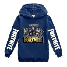 (11-12years, Navy Blue) Kids Cartoon Games Hoodie Casual Long Sleeve Hooded Fortnite Graphic Sweatshirts For 2-16y Boys Girls XDD-H1429