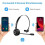 Bluetooth Headphones with Microphone, Wireless Headset on Ear, Noise Canceling PC Headset for Cell P 3