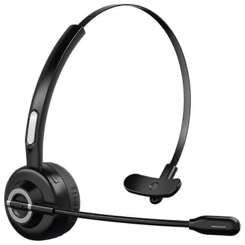 Bluetooth Headphones with Microphone, Wireless Headset on Ear, Noise Canceling PC Headset for Cell P