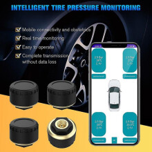 Bluetooth-compatible Tire Pressure Monitoring System 4PCS Real-time Display Tyre Pressure Sensor