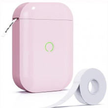 (Pink) Household Mini Labels Machine Multifunctional Portable Labels Maker for Offices