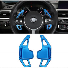 Compatible with Paddle Shifter Extensions BMW,Blue Aluminum Steering Wheel Paddle Shifter(Fit for 2 3 4 X1 X2 X3 X4 X5 X6 Series,F22 F23 F30 F31 F33 F